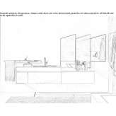 Wall-mounted washbasin cabinet with drawers Wimauma