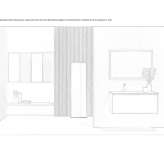 Oak wall-mounted washbasin cabinet with cabinets Fojnica