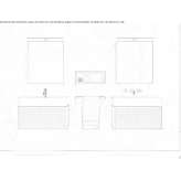 Double oak washbasin cabinet with integrated washbasin Tabarz