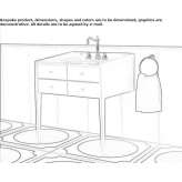 Washbasin cabinet with drawers Moree