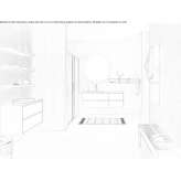 Single washbasin cabinet with integrated washbasin Hawarden