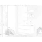 Washbasin cabinet with drawers Ipis