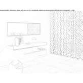 Wall-mounted washbasin cabinet with drawers Houston