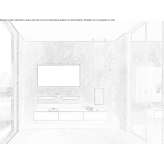 Double washbasin cabinet with integrated washbasin Hawarden