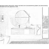Washbasin cabinet with mirror Pearce