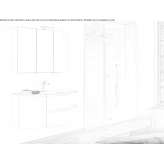 Washbasin cabinet with drawers Chassieu