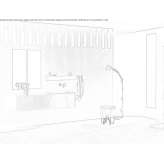 Wall-mounted washbasin cabinet with drawers Houston