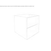 Wall-mounted cabinet under the washbasin made of stainless steel Mompani