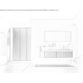 Wall-mounted washbasin cabinet with integrated washbasin Ruardean