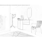 Washbasin cabinet with mirror Satuba