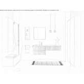 Single washbasin cabinet with a mirror Hawarden