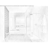 Single washbasin cabinet with cabinets Ruardean