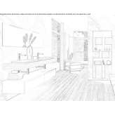 Double wooden washbasin cabinet Bais