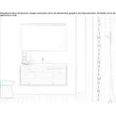 Wall-mounted washbasin cabinet with drawers Patzicia