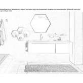 Washbasin cabinet with drawers Pearce