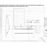 Wall-mounted washbasin cabinet with drawers Pearce