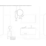 Wall-mounted washbasin cabinet with drawers Patzicia