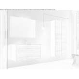 Wall-mounted laminate cabinet with drawers Cuglieri