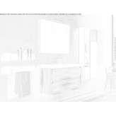 Wall cabinet under the washbasin made of laminate with a mirror Ipis