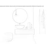 Wall-mounted washbasin cabinet with drawers Patzicia