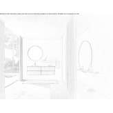 Single washbasin cabinet with a mirror Ruardean