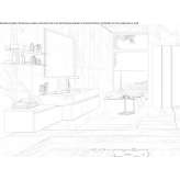 Washbasin cabinet with mirror Bais