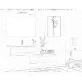 Laminate washbasin cabinet with drawers Taliga