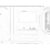 Single birch washbasin cabinet Taliga