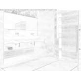 Washbasin cabinet with mirror Taliga