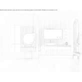 Wall-mounted washbasin cabinet with integrated washbasin Nazare