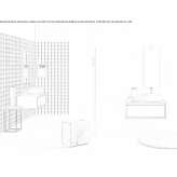 Wall-mounted washbasin cabinet with drawers Patzicia