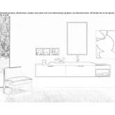 Washbasin cabinet with mirror Intepe