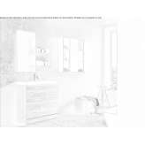Floor-standing laminate washbasin cabinet with drawers Ipis
