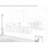 Washbasin cabinet with mirror Coyame