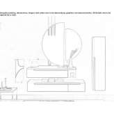Wall-mounted washbasin cabinet with doors and drawers Pearce