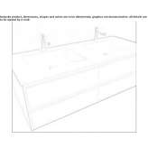 Washbasin cabinet with drawers Husum
