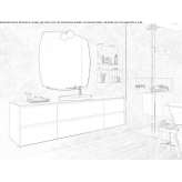 Washbasin cabinet with drawers Bais