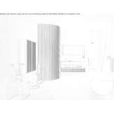 Single cabinet under the washbasin with a towel hanger Ruardean