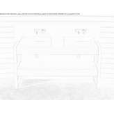 Pietraluce® double console sink Hocking
