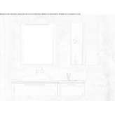 Hanging washbasin cabinet with drawers Komotini