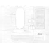 Wall-mounted ash washbasin cabinet Komotini