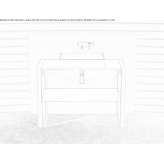 Pietraluce® single console sink Hocking