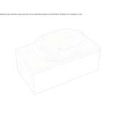 Single wall-mounted washbasin cabinet made of natural stone and wood Kobior