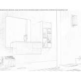 Segmented wall-mounted washbasin cabinet with a mirror Troubky