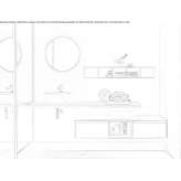 Countertop for a washbasin/washbasin cabinet Zvony