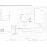 Oak bathroom cabinet/washbasin cabinet Skrwilno