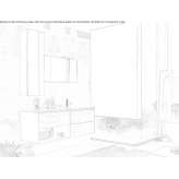 Single wooden washbasin cabinet Skrwilno