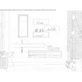 Washbasin counter/bathroom cabinet Grenay