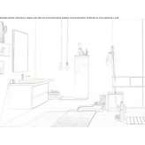 Bathroom cabinet/washbasin cabinet Mudurnu