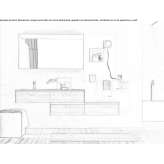 Single suspended bathroom cabinet Zvony